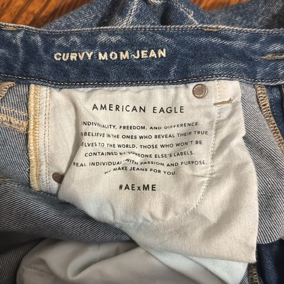 American Eagle Distressed Curvy Mom Jeans - Picture 4 of 5
